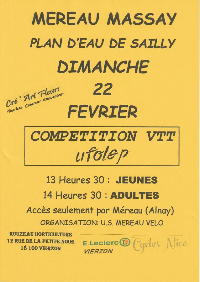 Compétition VTT à Méreau